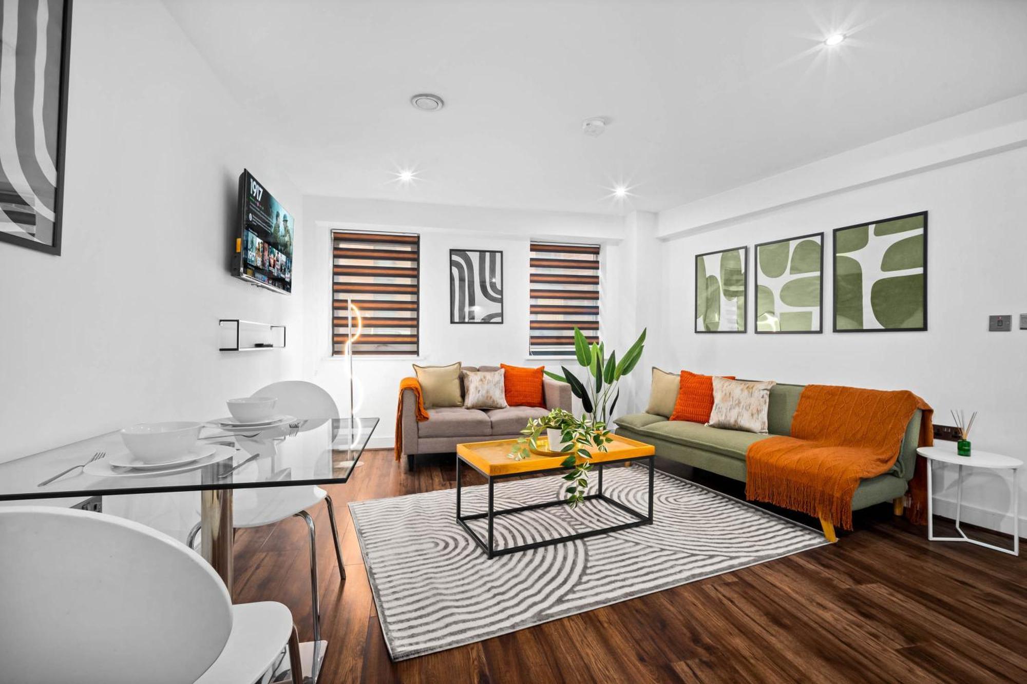 New Styled Beautifully One Bed Sleeps Up To 4 People Apartment Birmingham