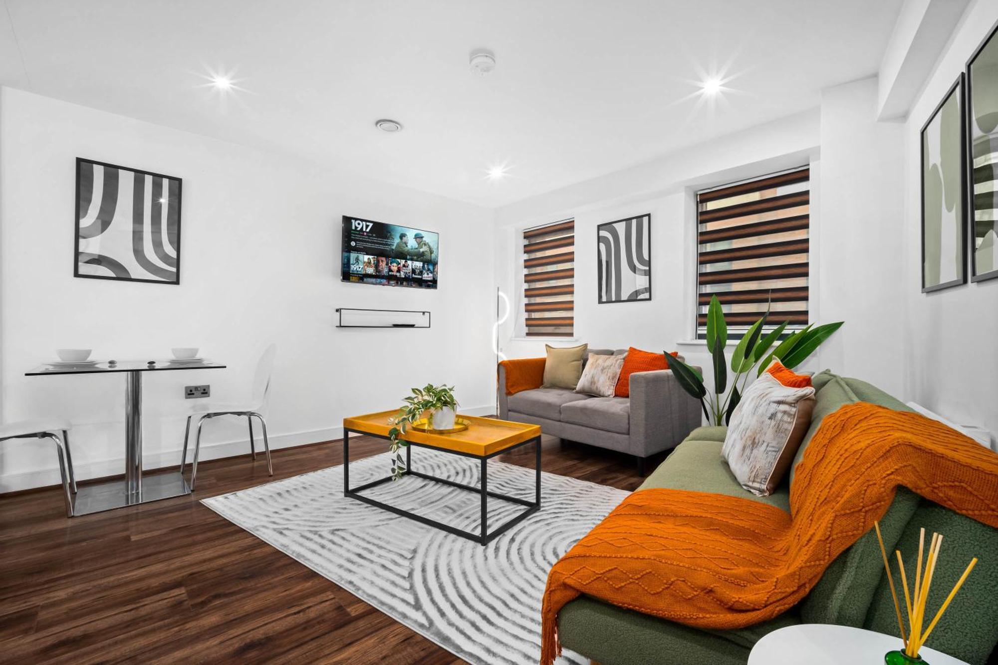 New Styled Beautifully One Bed Sleeps Up To 4 People